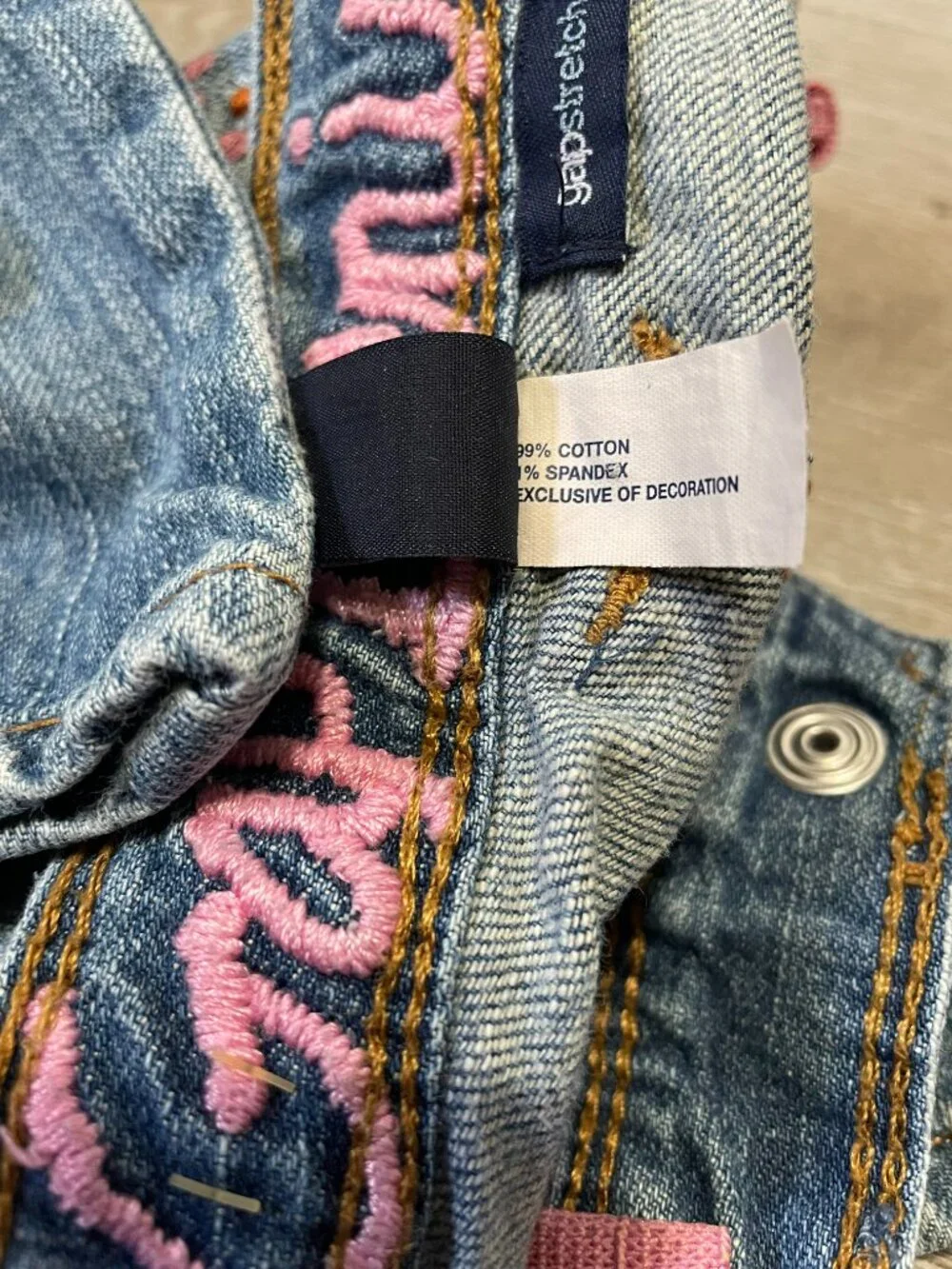 GAP embroidered denim